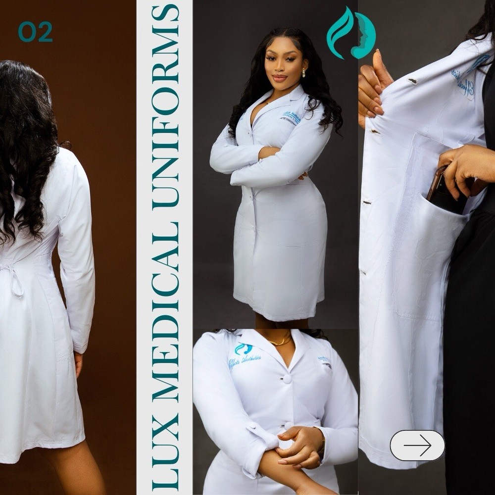 Lab Coated - Fitted & Pleated With Free Customization