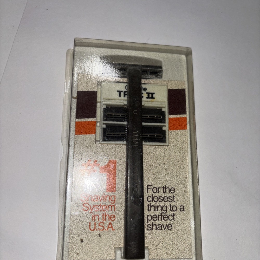 Vintage Gillette Track Two Razor Includes Two Extra Razor Heads