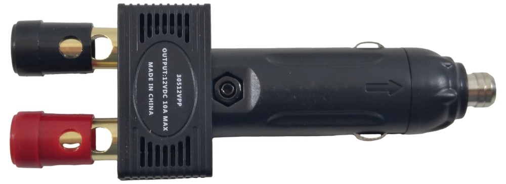 Wilson Antennas 30512VPP Cigarette Lighter 12V Power Plug with 2 Binding Posts