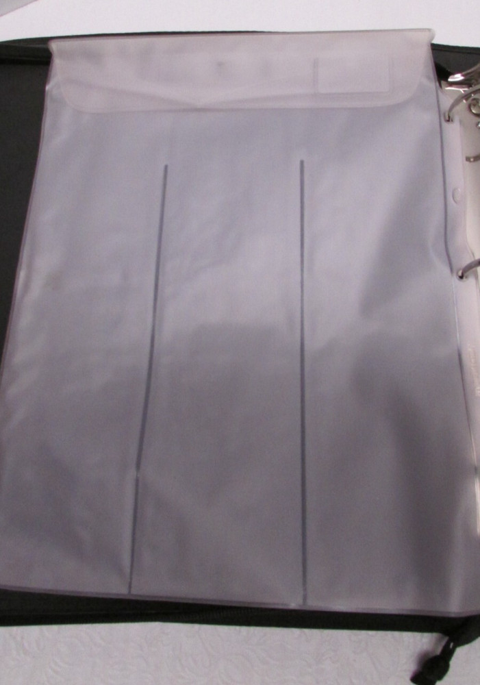 Creative Memories Accessory Binder WITH Protectors Zip Around Scrapbooking