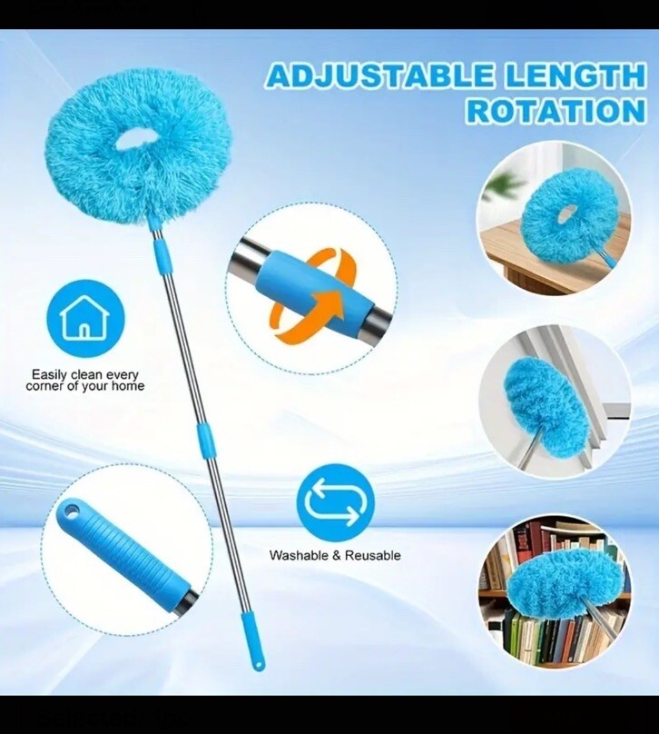 Ceiling Fan Duster Reusable Microfiber Extendable Pole!