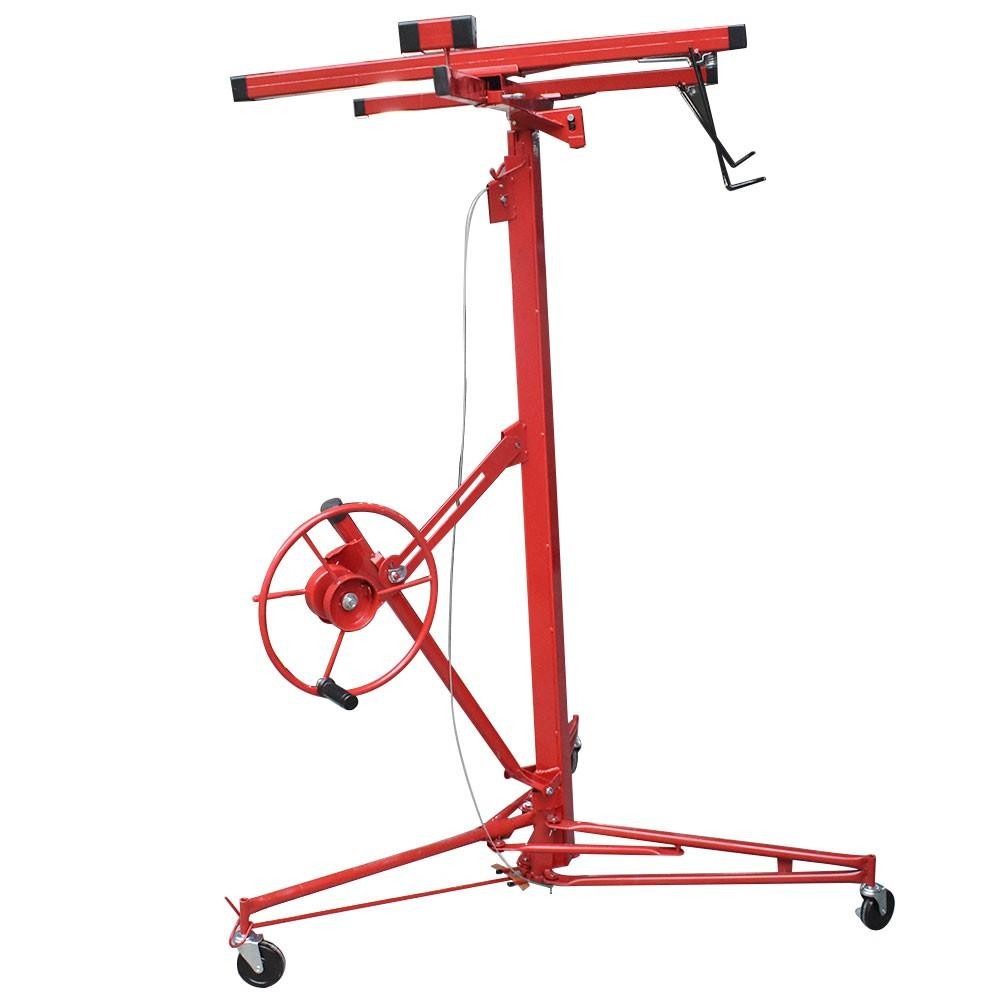 16 FT Drywall Lift Plasterboard Panel Rolling Lifter Lockable 150 Lbs
