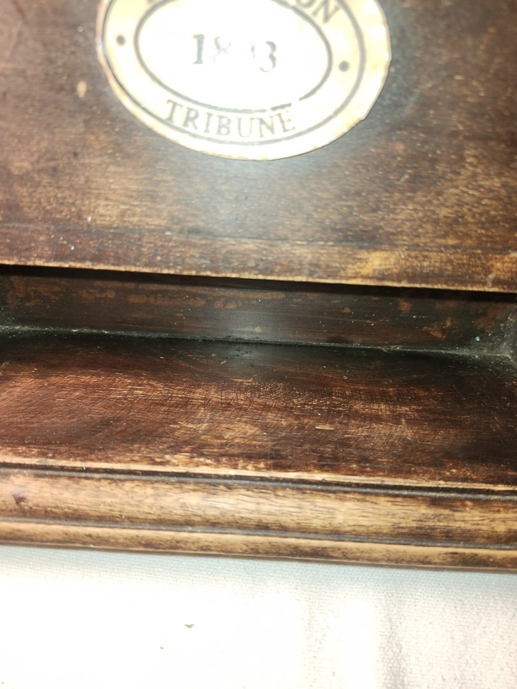 VINTAGE SOLID WOODEN LETTER HOLDER FOR MAIL