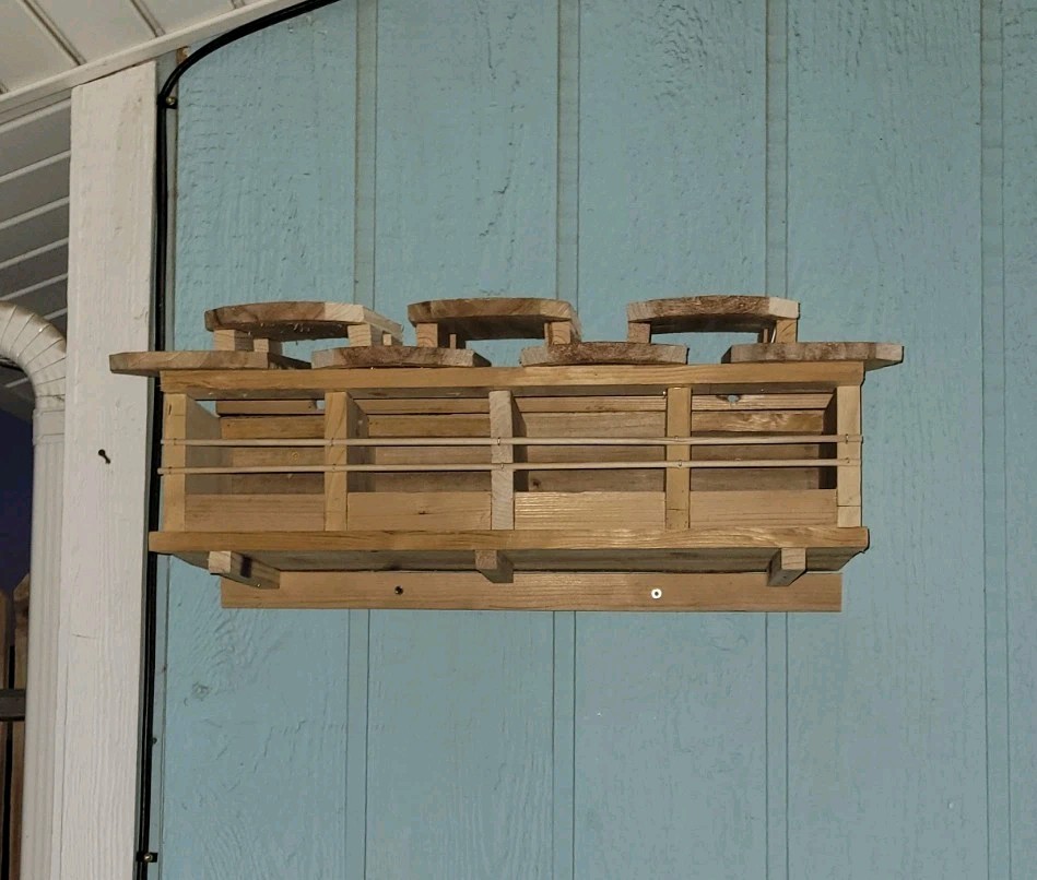 Sparrow Nesting Box with 4 compartments