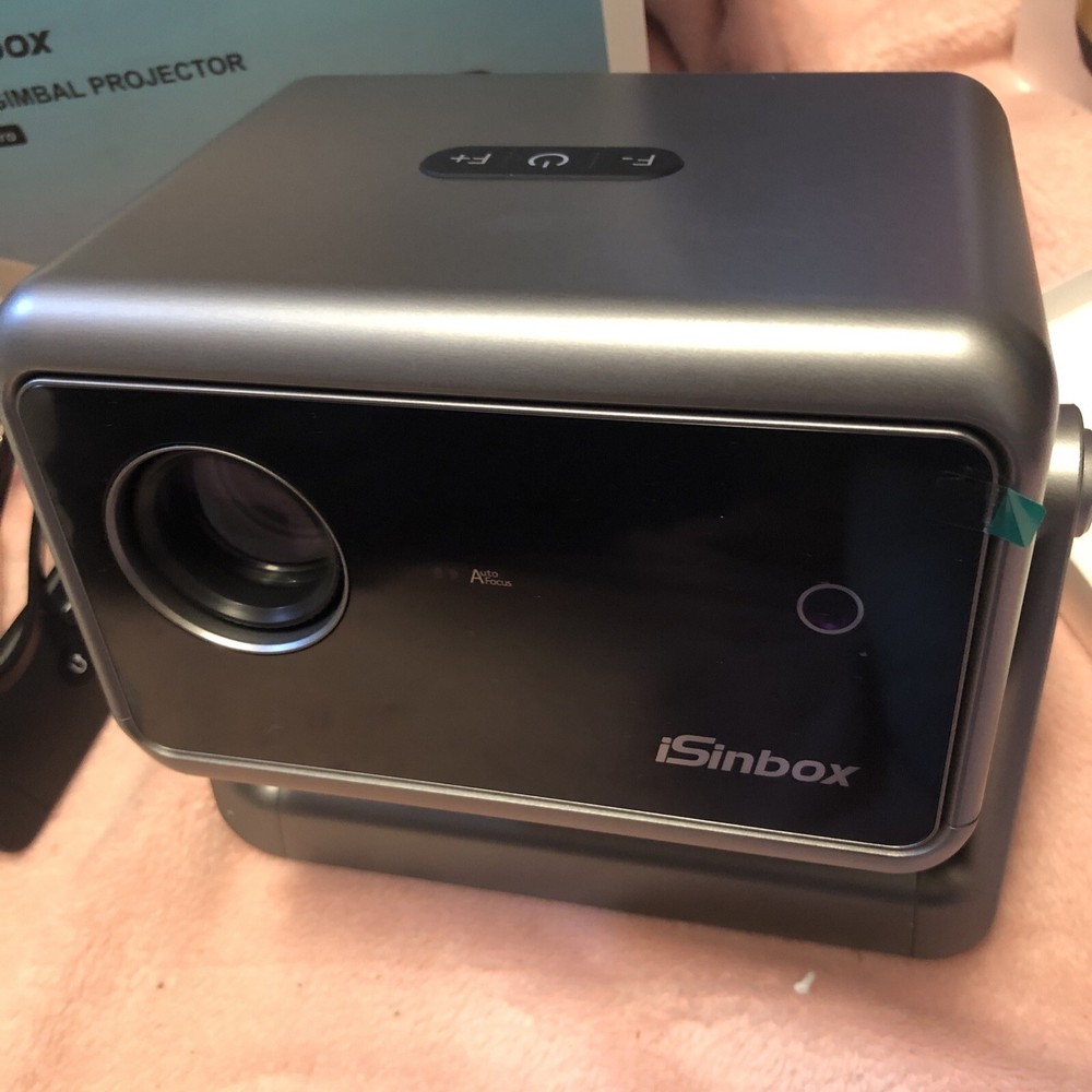 [Auto Focus] Mini Projector with WiFi6 Bluetooth,135°Rotatable Portable iSinbox