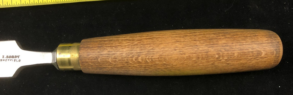 I. SORBY 1 " Tang Chisel-New Beech Handle-Mr. Punch-
