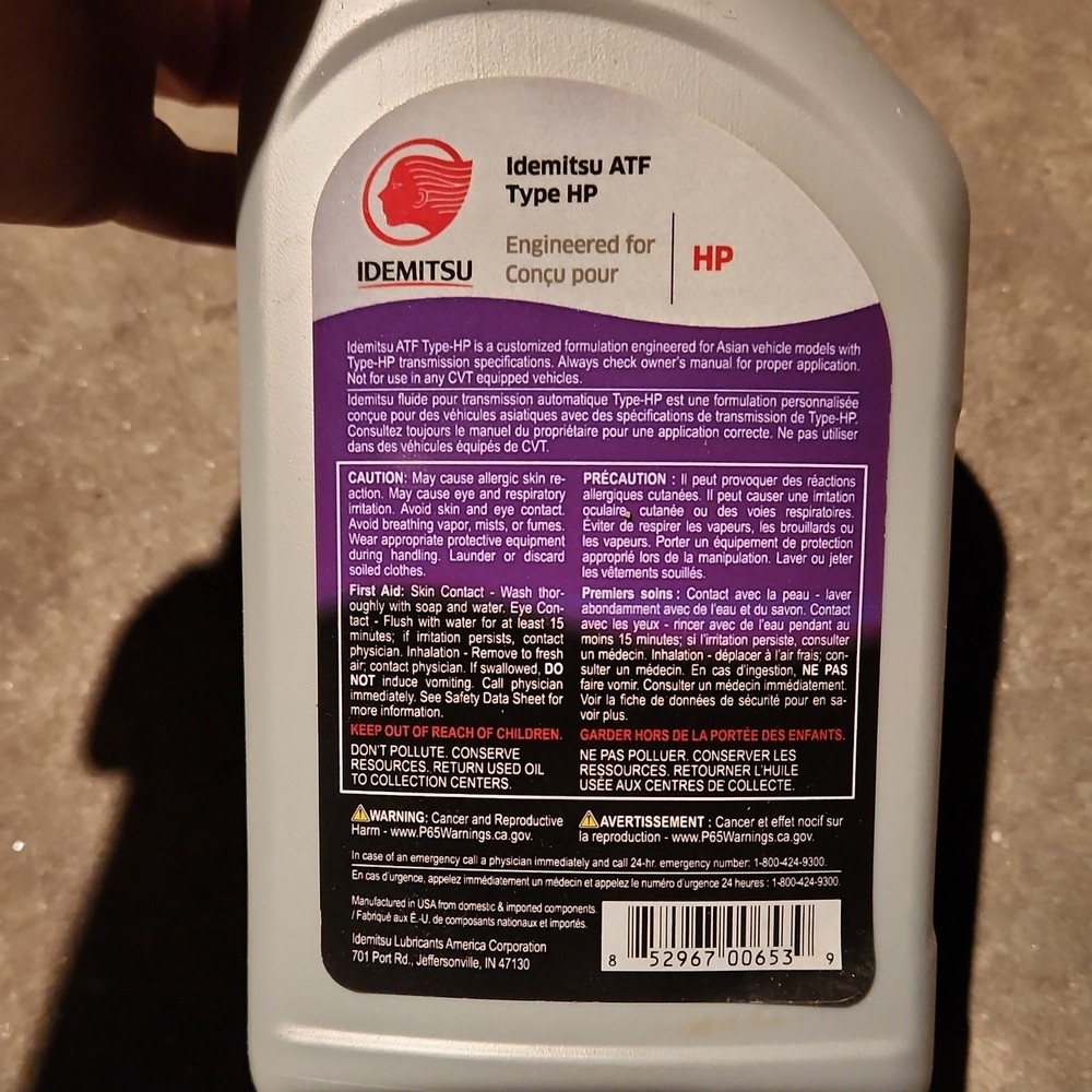 8 x Idemitsu ATF Type HP