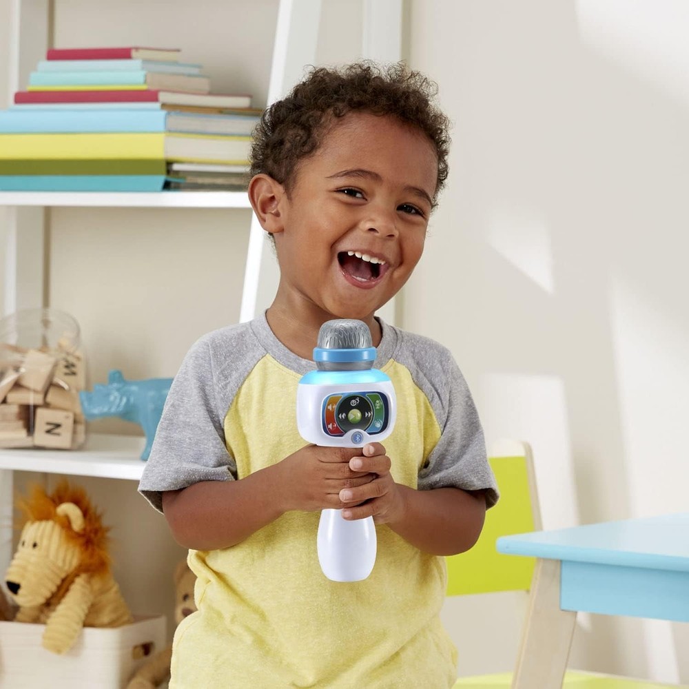 Interactive Kids Karaoke Microphone - Wireless, Bluetooth & 5 Voice Effects