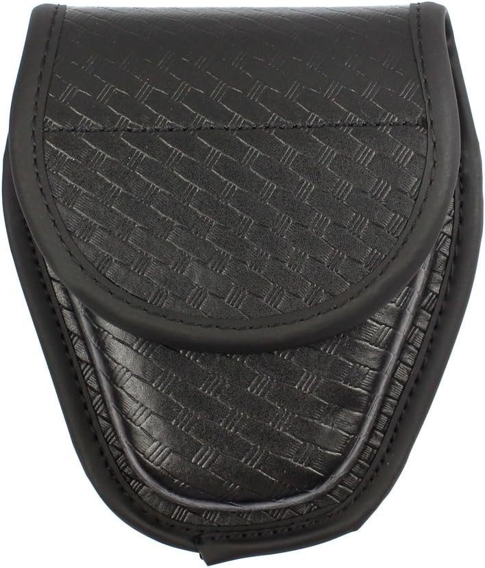 Covered Handcuff Case, Molded Hiddend Snap Double Cuff Case