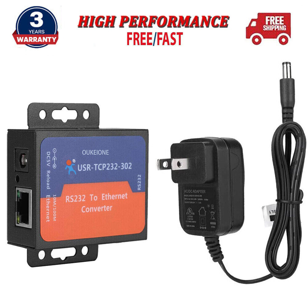 USR-TCP232-302 Tiny Size Serial RS232 to Ethernet TCP IP Server Module Converter