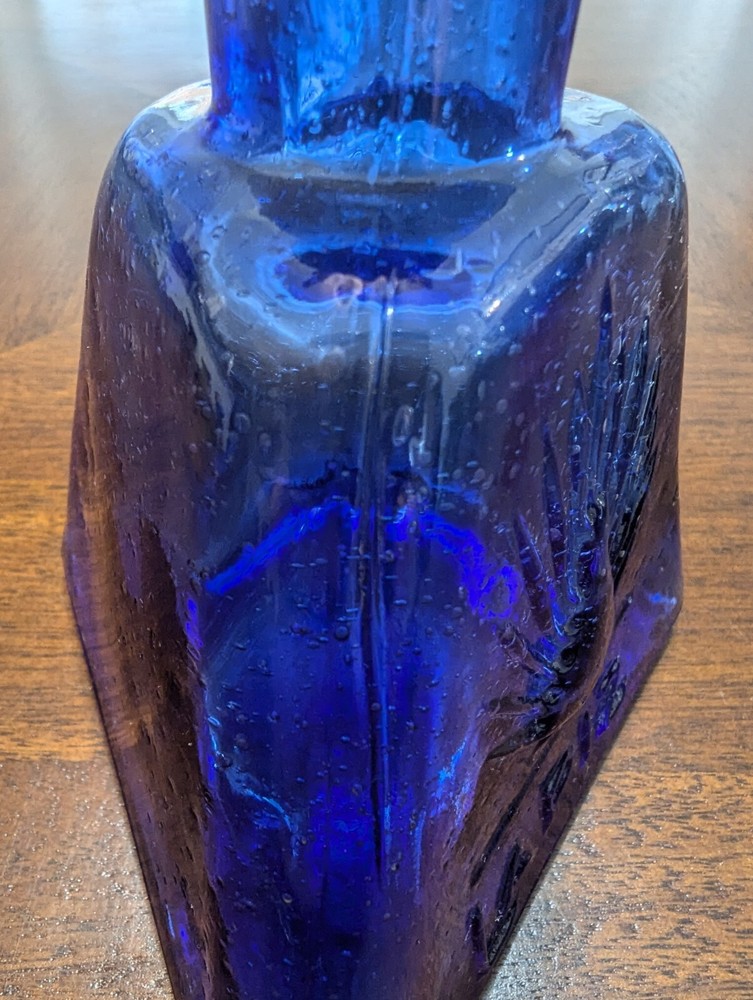 Vintage Cobalt Blue Lapiz Bottle