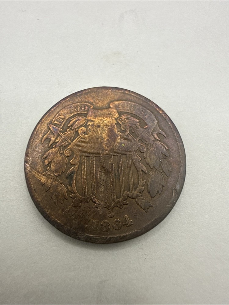 1864 Shield 2 Cent Piece #w034