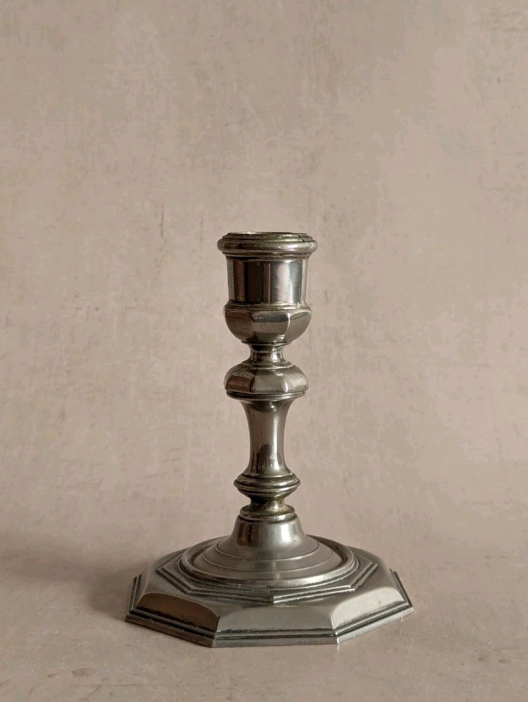 Grenadier Silver Plated Octagonal Candlestick Holder Vintage Antique