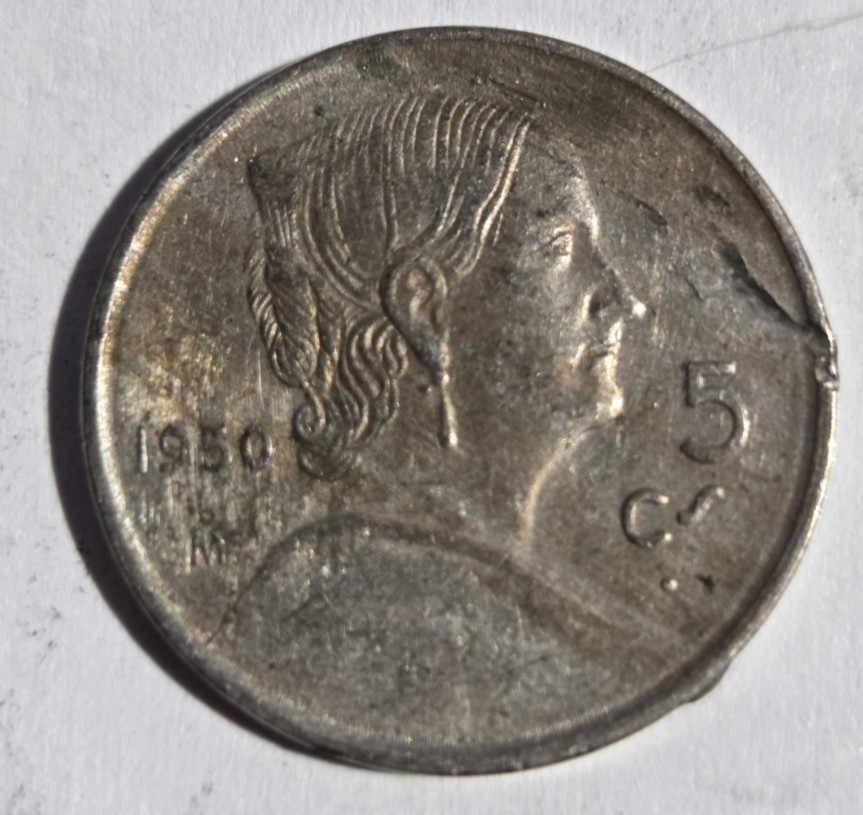 1950 Mexico 5 Centavos KM-425