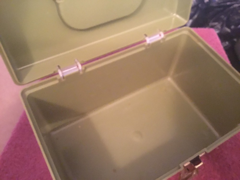 Green Plastic Carry Along Box