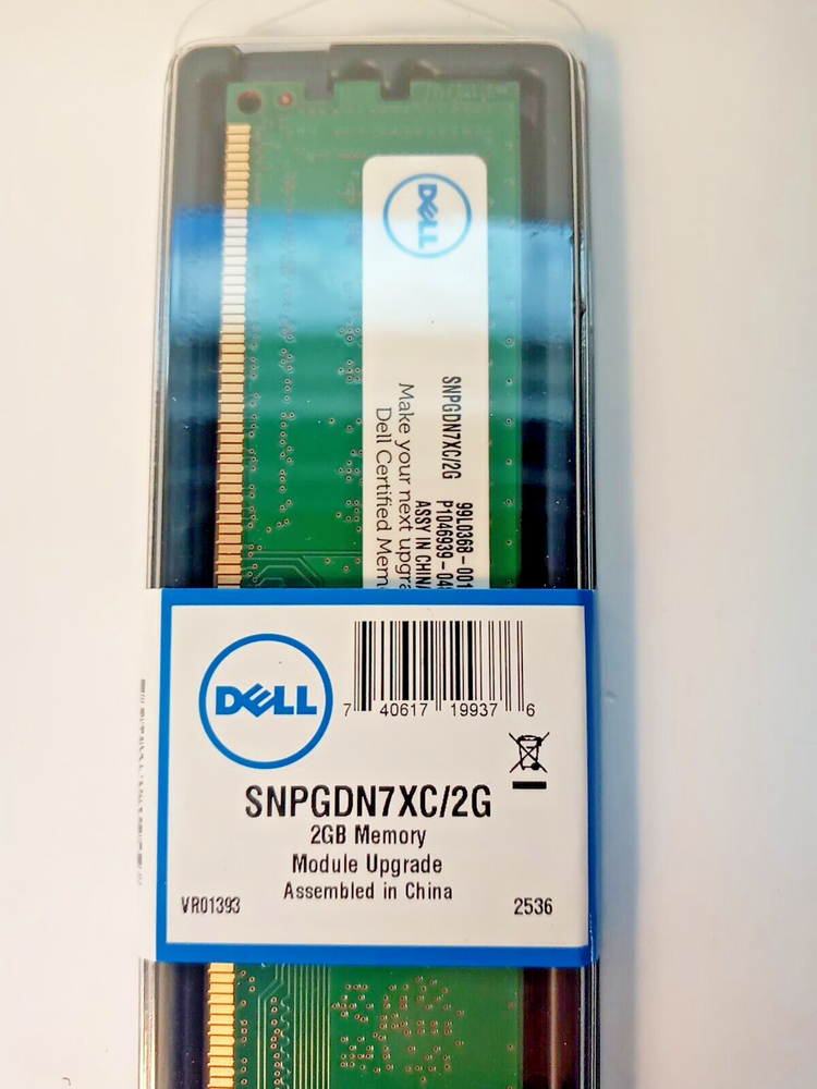 DELL PERIPHERALS SNPGDN7XC/2G 2GB CERT MEMORY MODULE