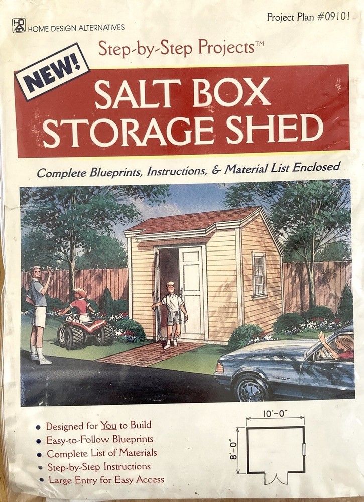 Step by Step Projects Salt Box Storage Sheds 09101 Home Design Alternatives