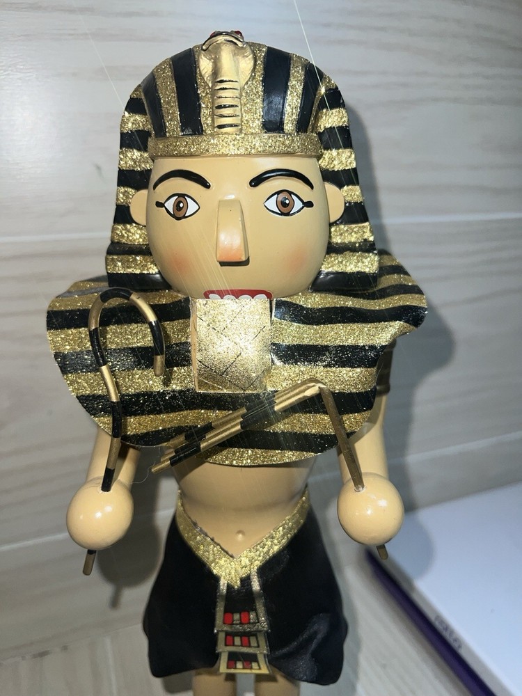 RARE Nutcracker Village Egyptian Pharaoh 2003 HTF Read Description
