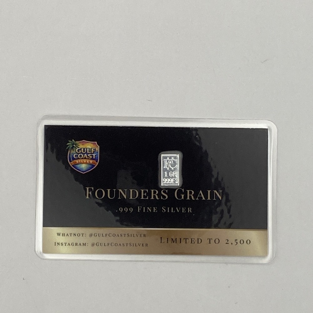 999 Fine Silver 1 Grain Card