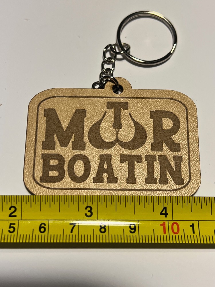 "MOTOR BOATIN" keychain (vanilla) LARGE