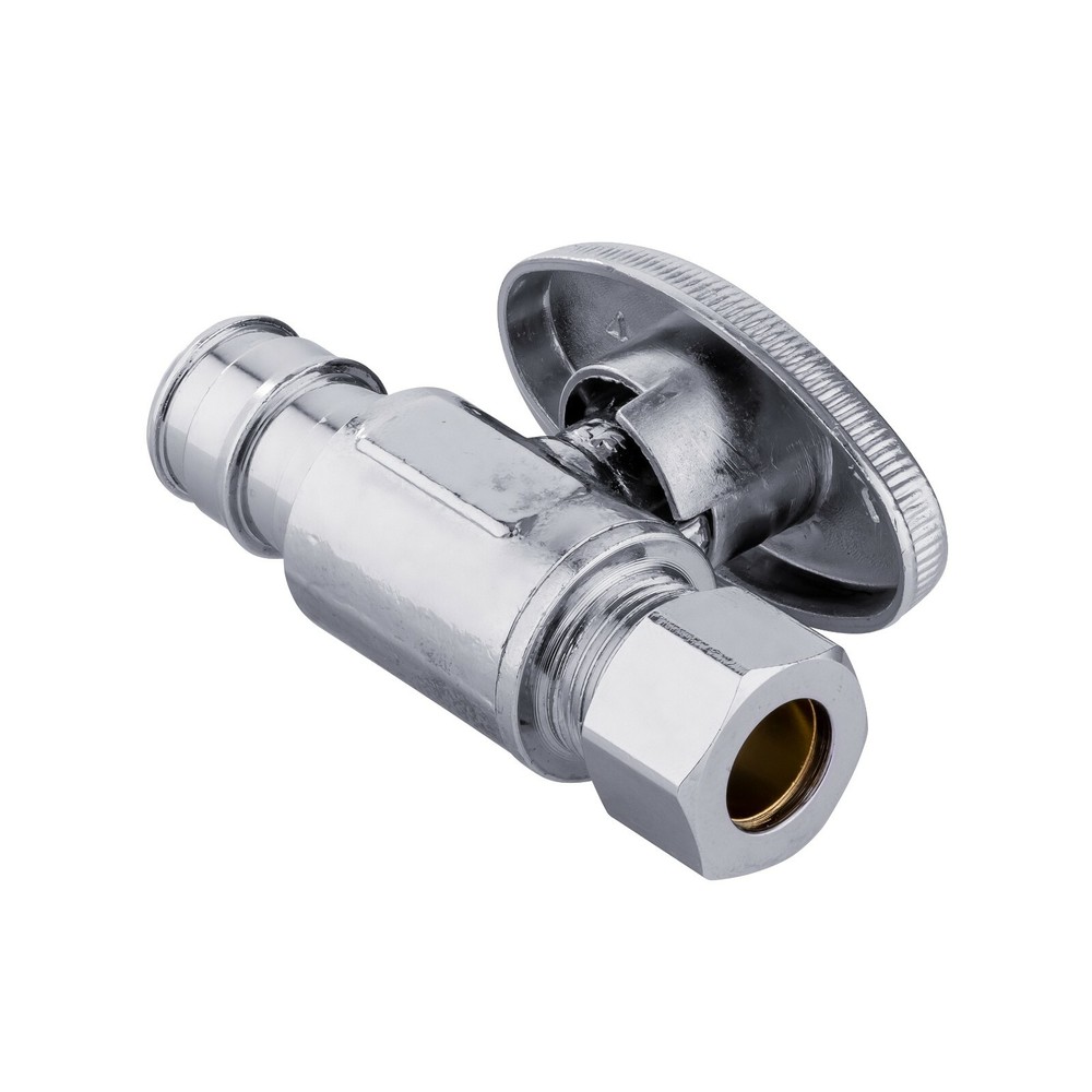 EFIELD 10 PCS 1/2" PEX-A X 3/8"OD 1/4 TURN STRAIGHT EXPANSION BRASS STOP VALVE