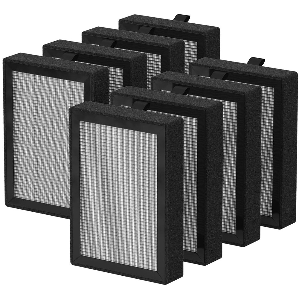 8 Pack LV-H128 Replacement HEPA Filter for LEVOIT LV-H128, PUURVSAS (HM669A)