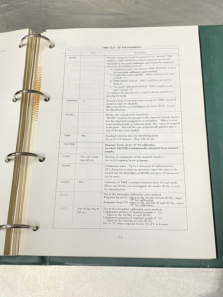 Shimadzu CR601 Basic / Chromatop Integrator - Users Guide / Instruction Manual