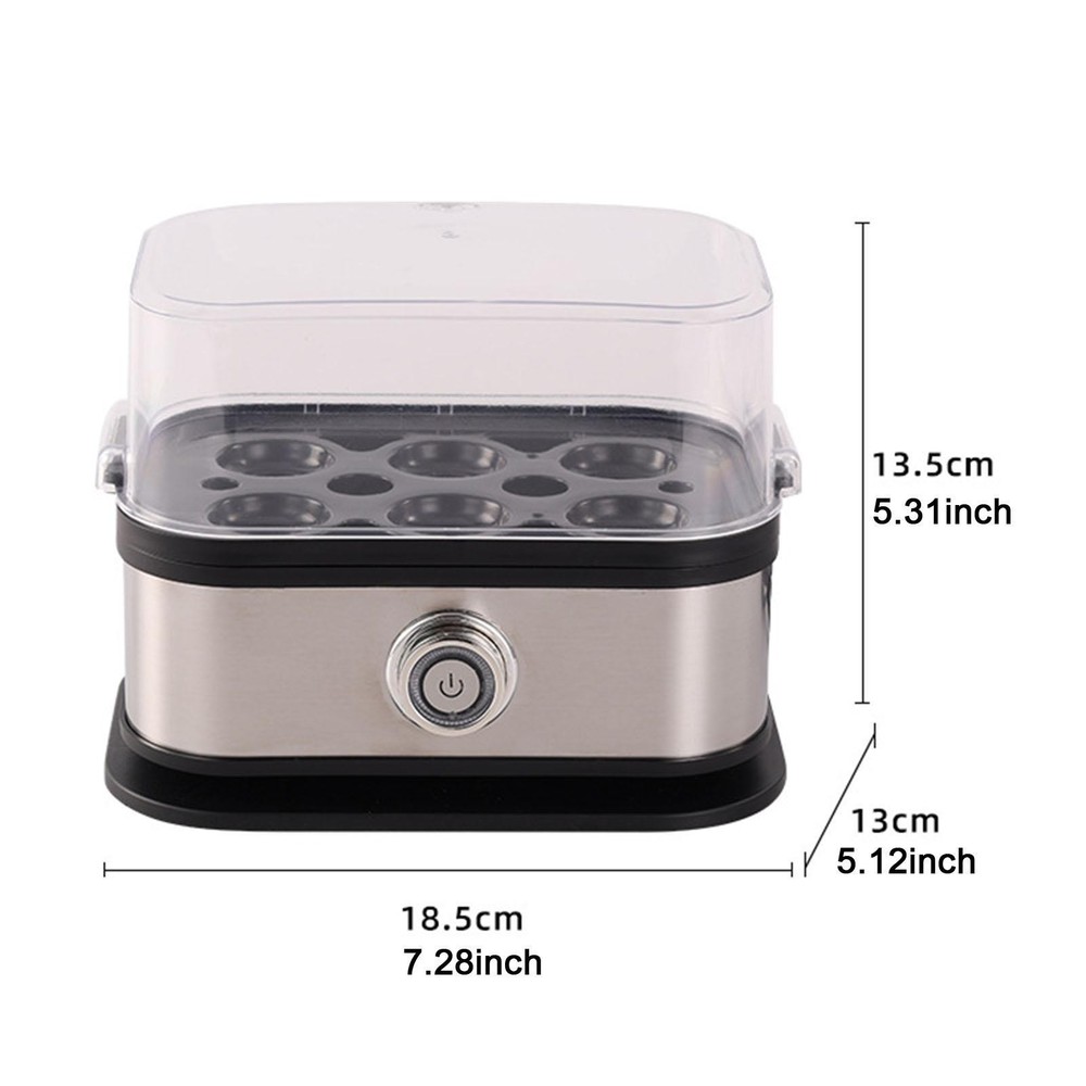 Egg Cooker US Adapter Cookware Compact Eggs Steamer for Office Home Cooking