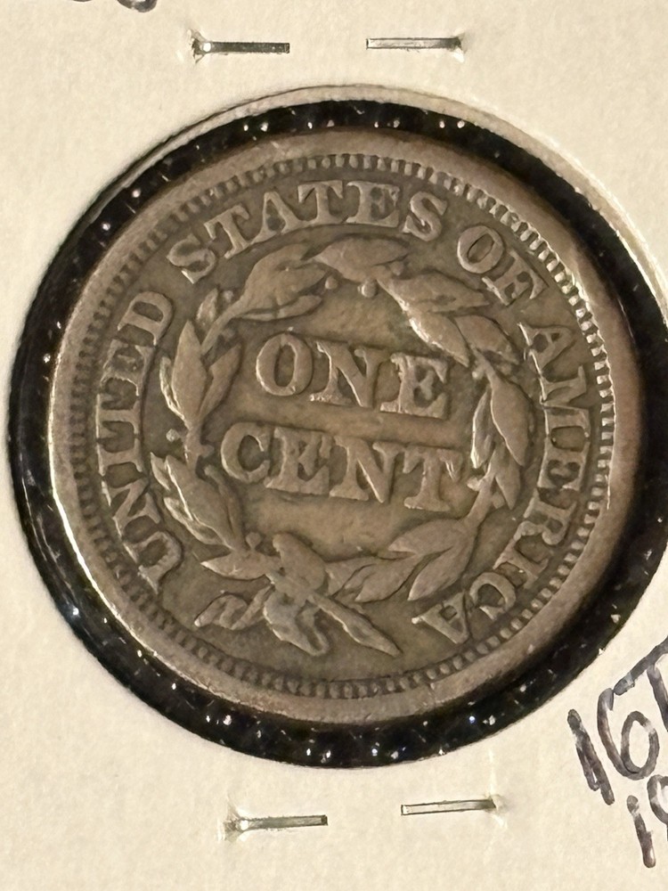 1848 Braided Hair Large Cent F