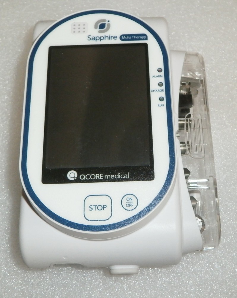 QCORE Sapphire multi therapy pump with accessories (has bad battery)