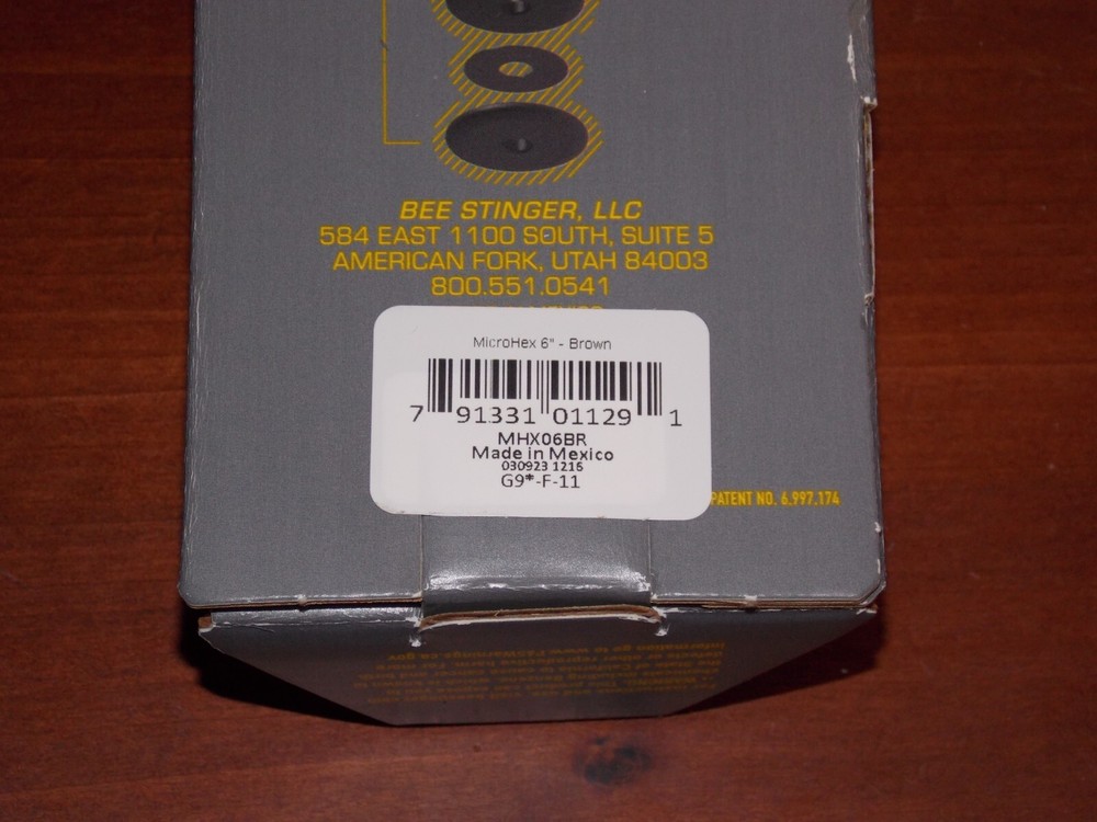 Bee Stinger MicroHex 6" Stabilizer in Brown Finish - B Stinger