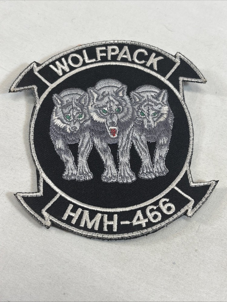 USMC HMH-466 Wolfpack Hook Loop Patch MCAS Miramar CH-53