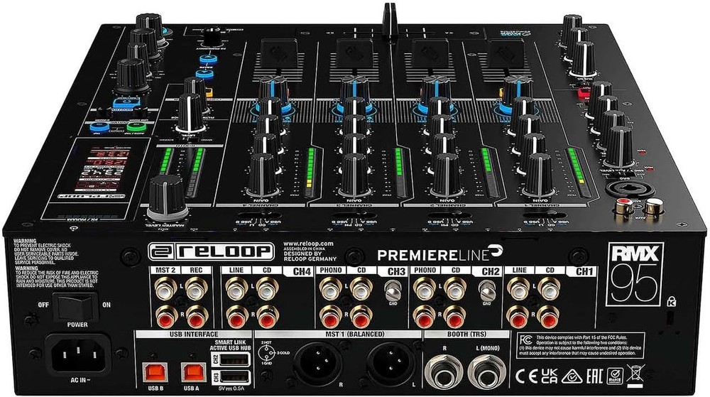 Reloop RMX-95 4+1-channel DVS Performance DJ Mixer with Neural Mix