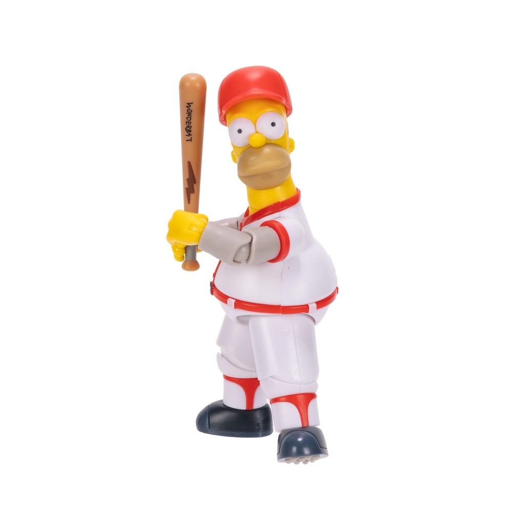 The Simpsons 5" Action Figure Baseball Homer with 5 polegadas,