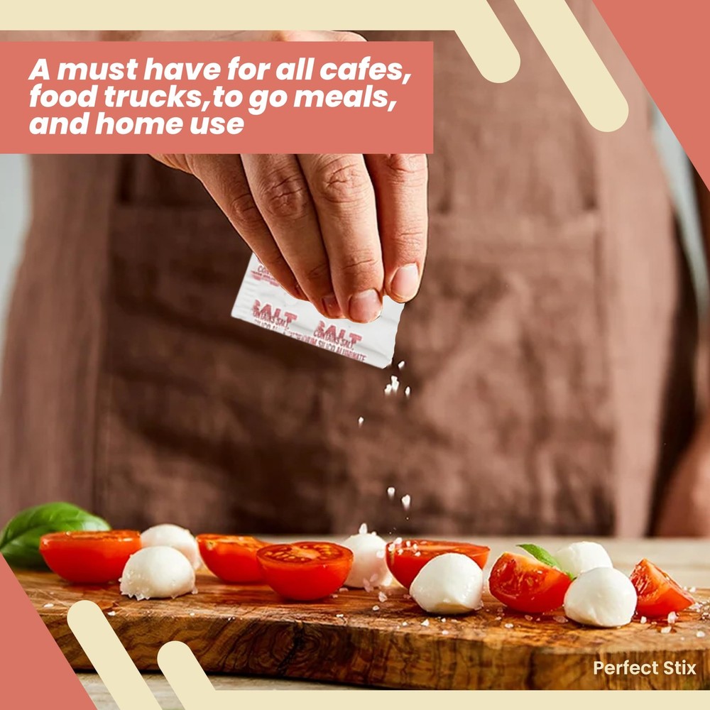 Iodized Salt Packets - .6 Grams - 1000 Packets (Packaging may vary.)