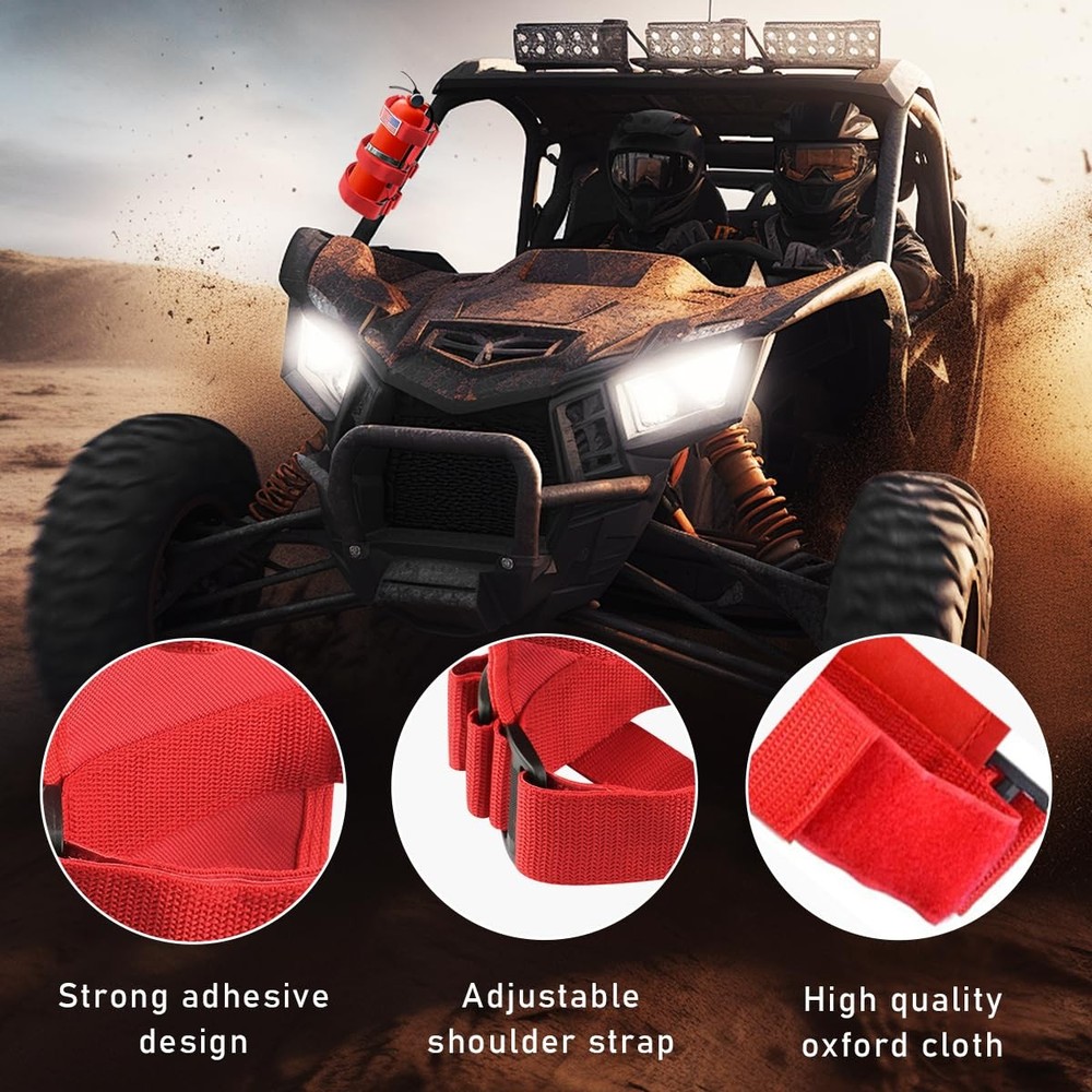 Fire Extinguisher Holder, Adjustable Roll Bar Fire Extinguisher Mount Holder,...