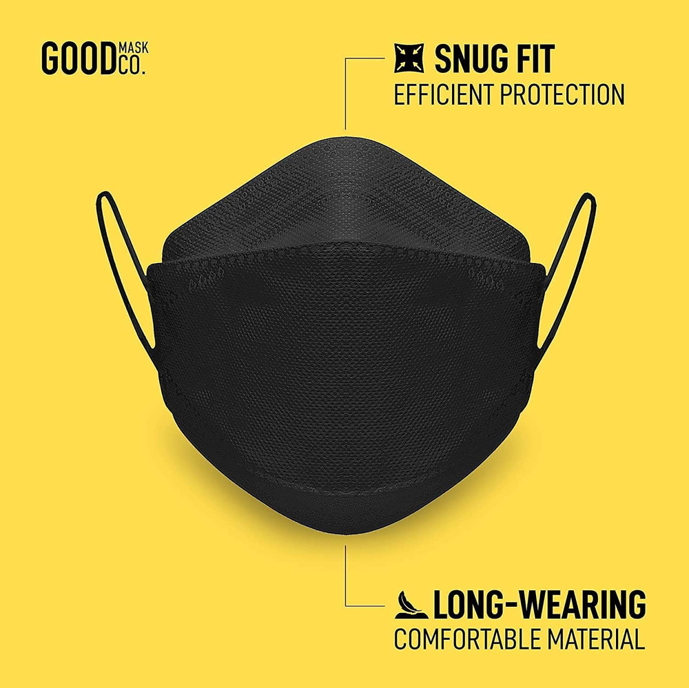 Good Comfort KN95 Face Mask, Disposable, Folding, Comfortable, Bulk (25 Pack,...