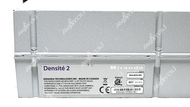 Miranda GV Densite 2 N 2RU Frame w/ 2x PS, ETH2 Frame Controller Card