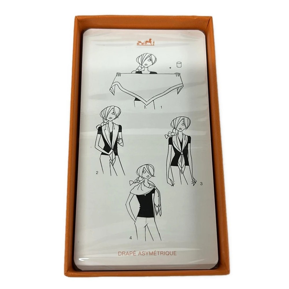 HERMES - Orange White Black Paper Accessory