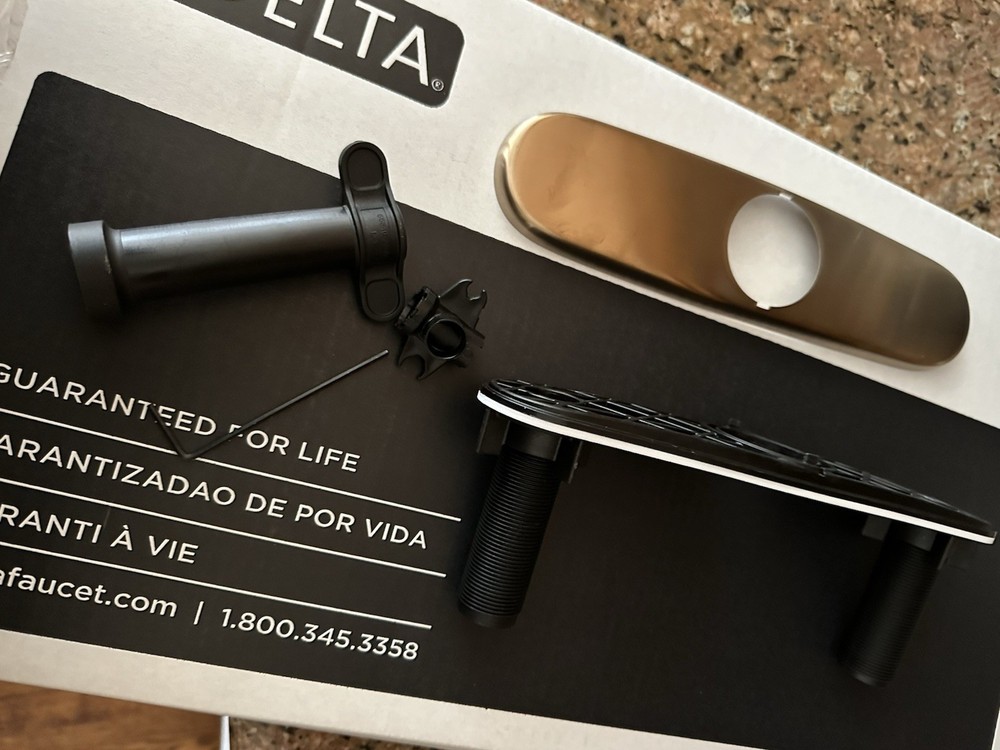 Delta Pulldown Kitchen Faucet Base Only Nicoli Champagne Bronze