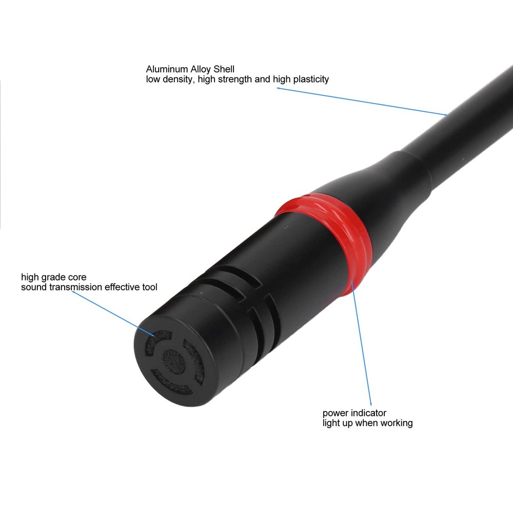 Dynamic Gooseneck Microphone, KIMISS Podium Microphone 17.7in...
