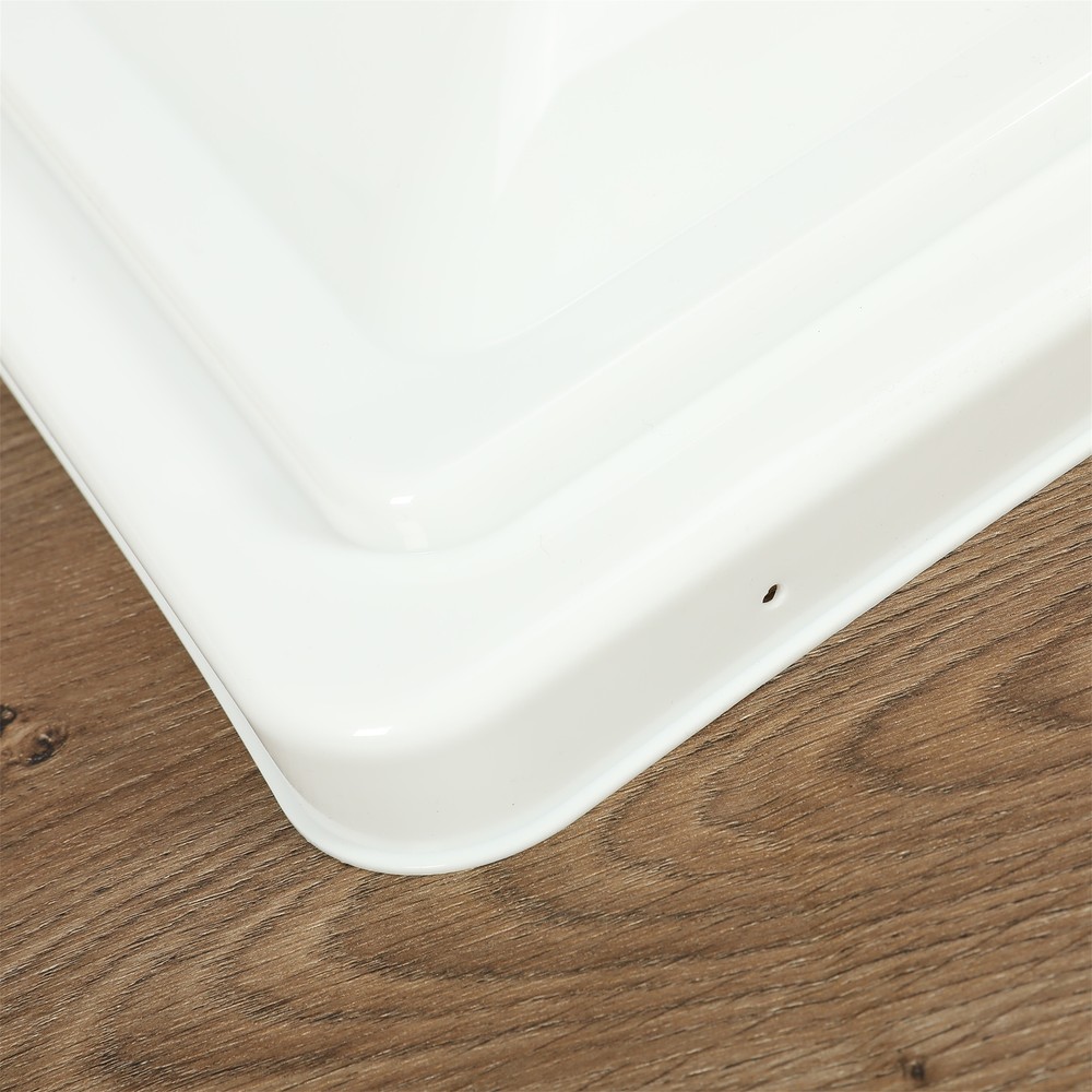 2 Pack RV Vent Covers Camper Roof Replacement Trailer Ventline White 14" x 14"