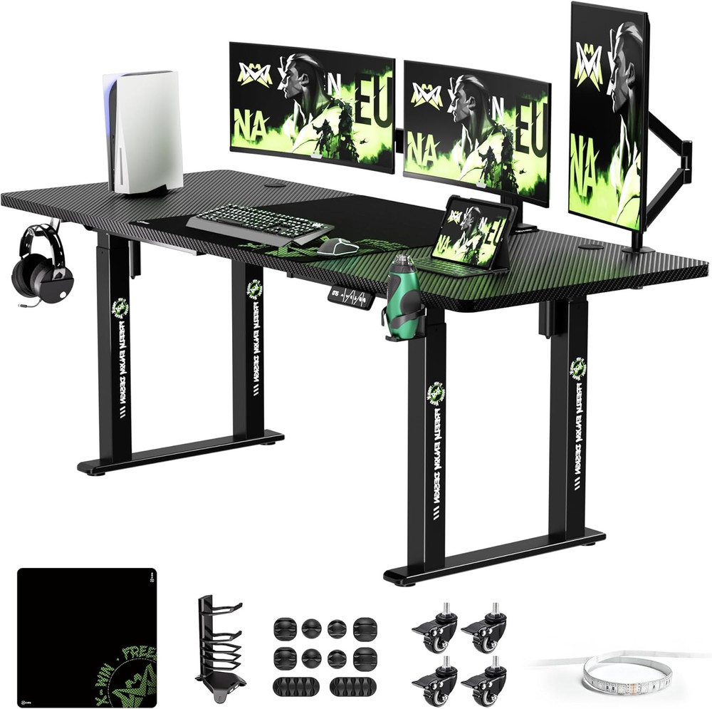 X-Win 71" Electric Height Adjustable Standing Desk - Ergonomic Sit/Stand Worksta