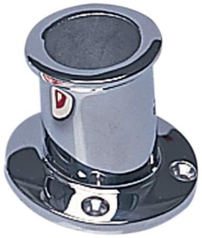 Whitecap Top-Mounted Flag Pole Socket CP/Brass - 3/4" ID