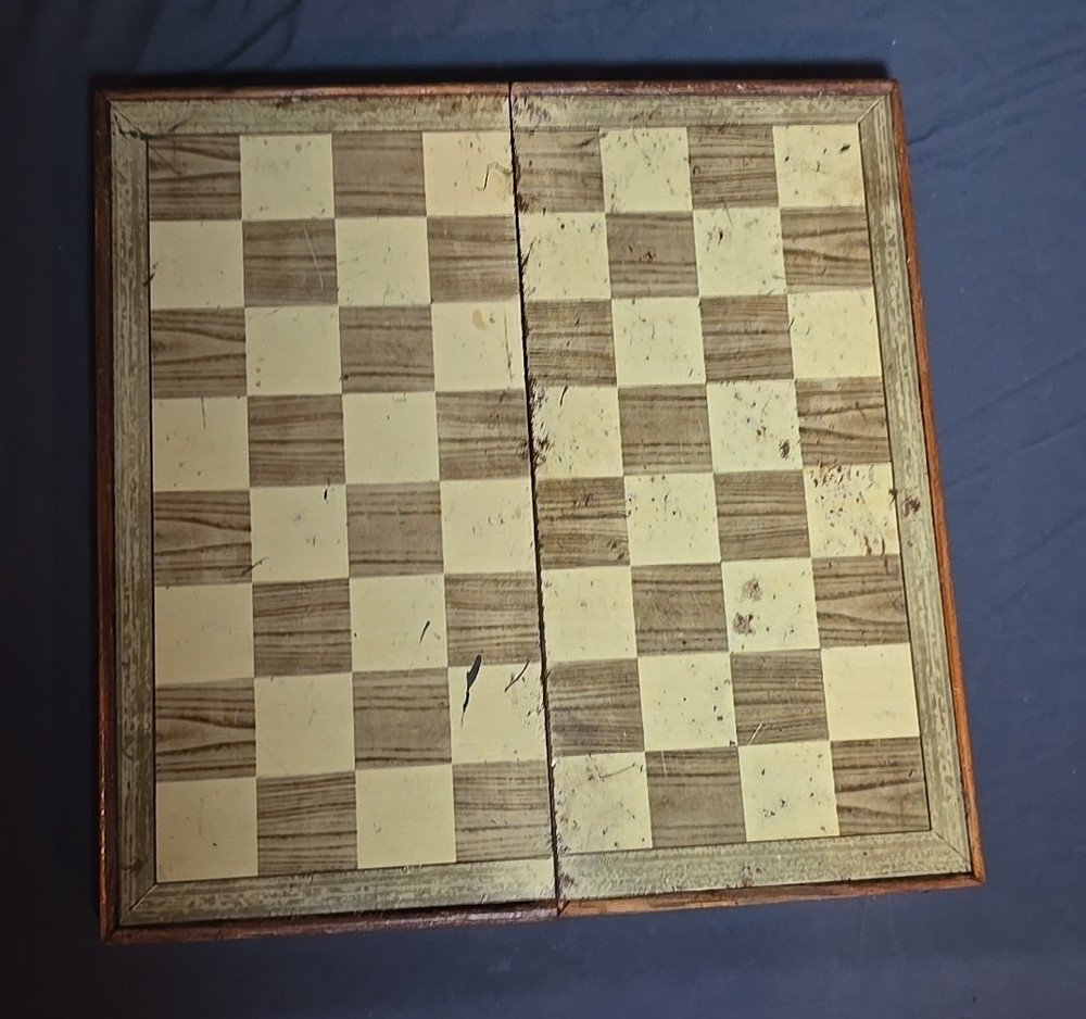 Vintage Folding Magnetic Travel Chess Set