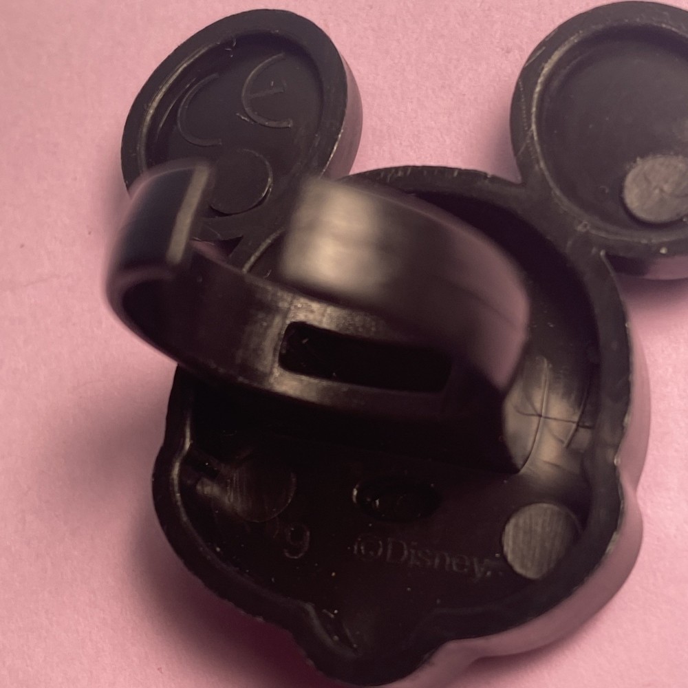 Mickey Mouse Toy Ring Gumball Cracker Jack Adjustable Black (H6)