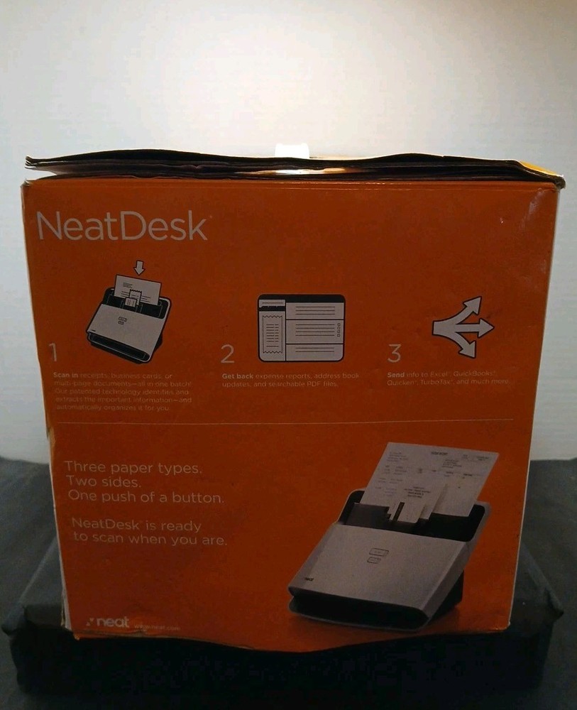 Neat Desk Pass-Through Scanner White Home Office Edition