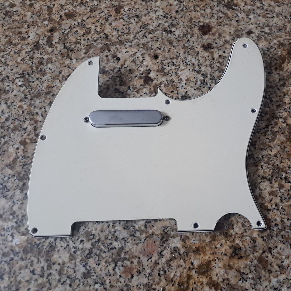 Loaded Telecaster Pickguard - Cream Color, Unbranded. Used