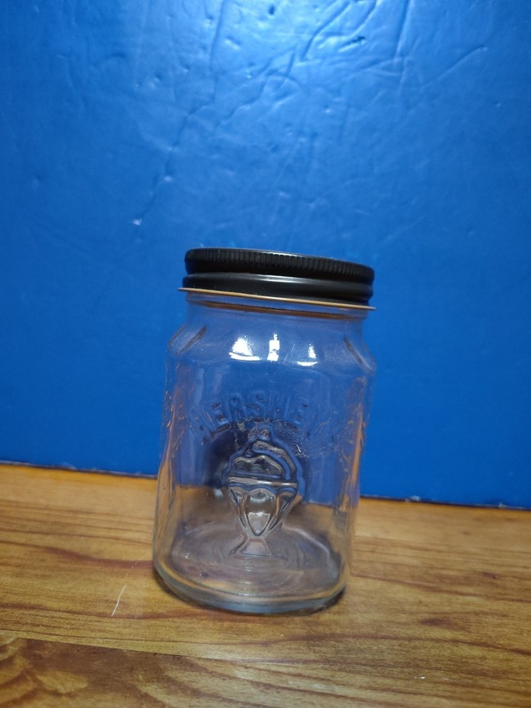 Hershey’s Chocolate Shoppe Glass Storage Jar With Lid EUC