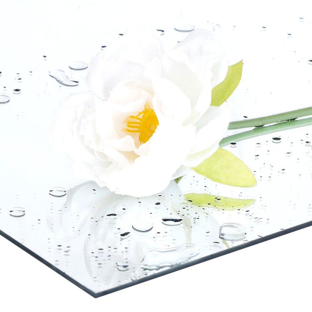 14" Frameless Wall Mirror Bathroom Make Up Mirror Full Length Mirror 4 Pieces